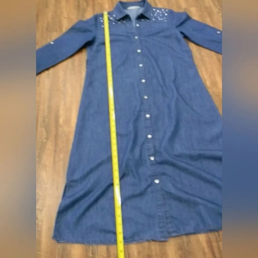 Womens Long Sleeve Denim Dress